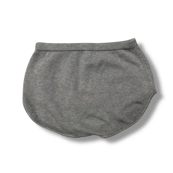 Edikted Gray Knit Micro Shorts - Picture 2 of 4